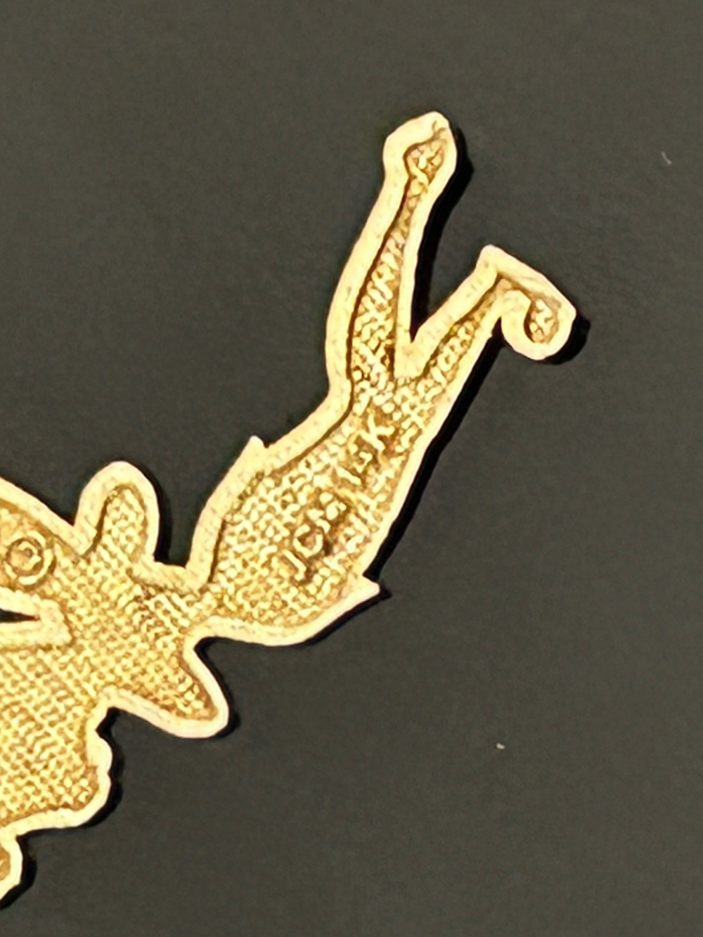 Vintage 14K Solid Gold Disney Tinker Bell Pendant Charm Signed JCM 1g - Picture 5 of 5
